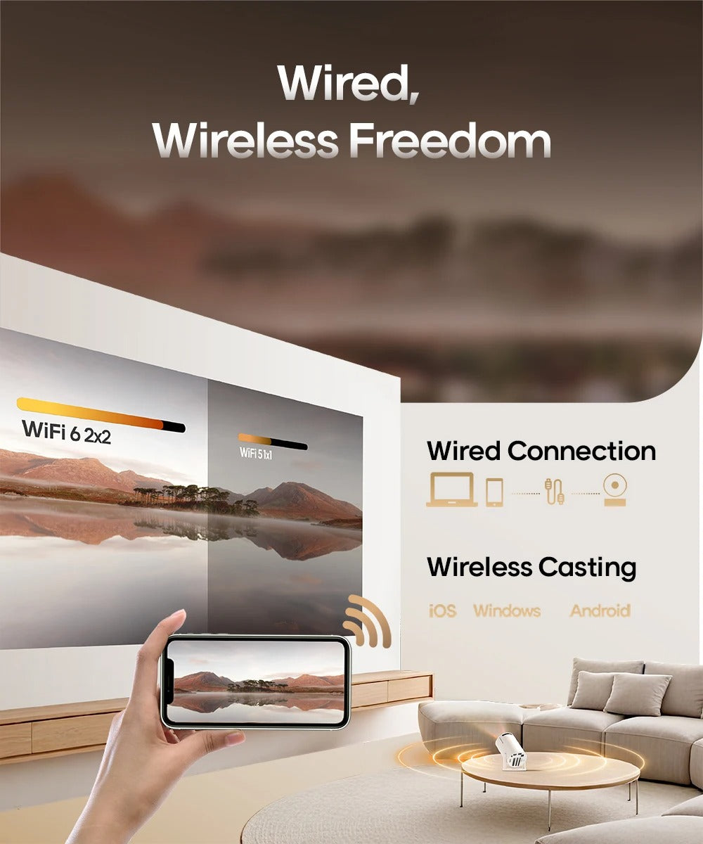 VizioLite™ 4K Portable Home Theater Cinematic Projector